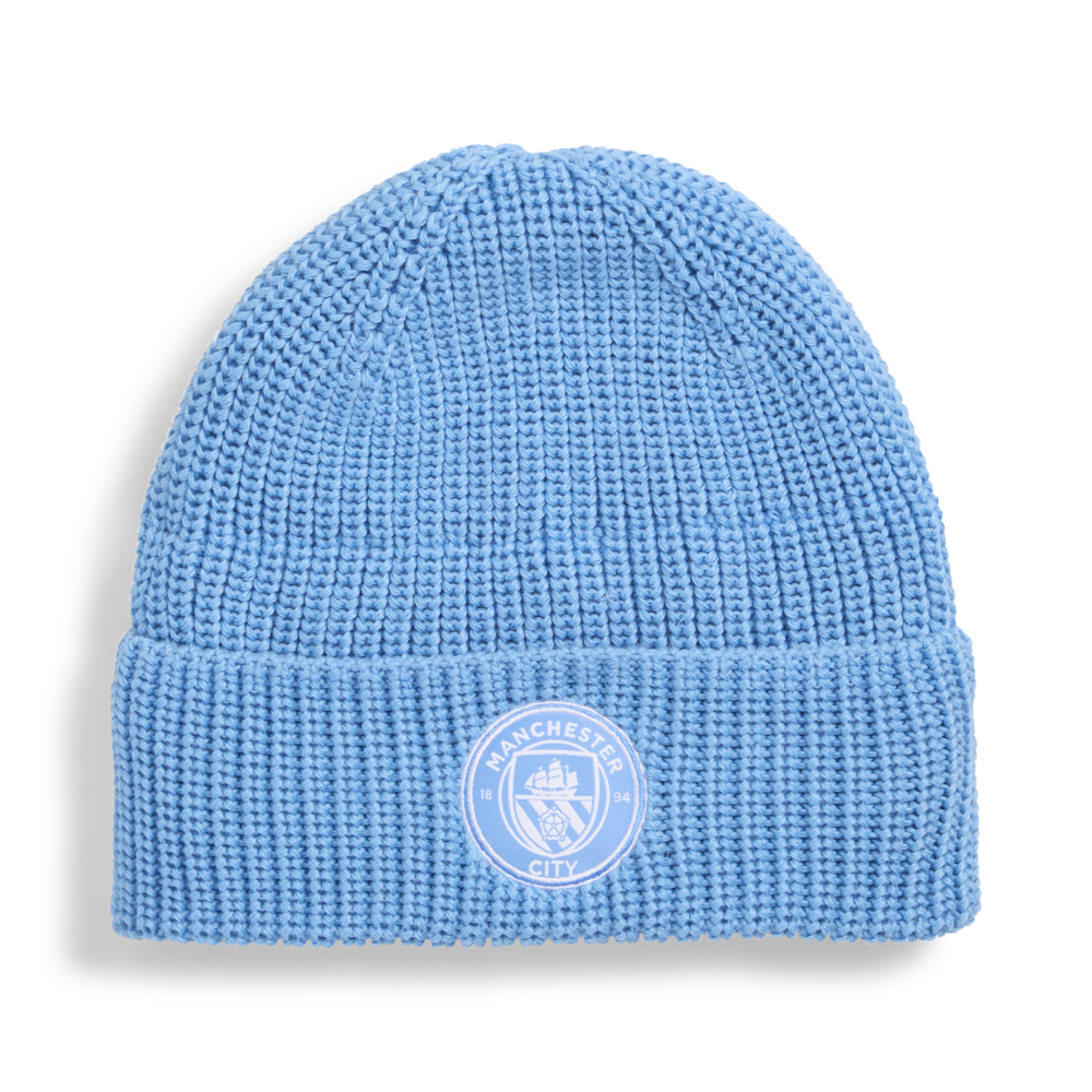 PUMA Manchester City ESS Soccer Beanie - Light Blue/White