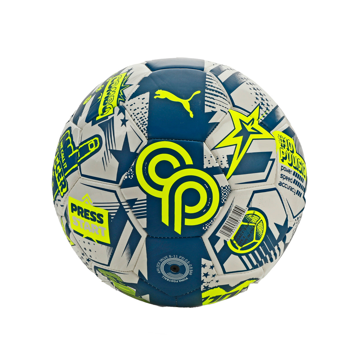 Balón de fútbol PUMA Legacy Graphic - Azul/Blanco/Amarillo