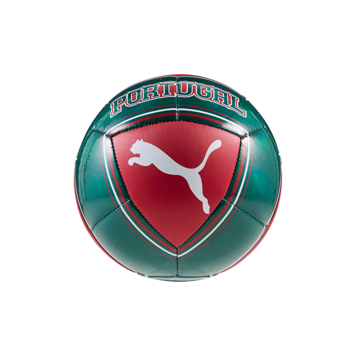 PUMA Portugal Culture Mini Soccer Ball - Red/Green Lagoon