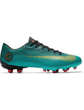 Nike Vapor 12 Academy CR7 FG/MG Men's Soccer Cleats - Clear Jade/Gold/Black