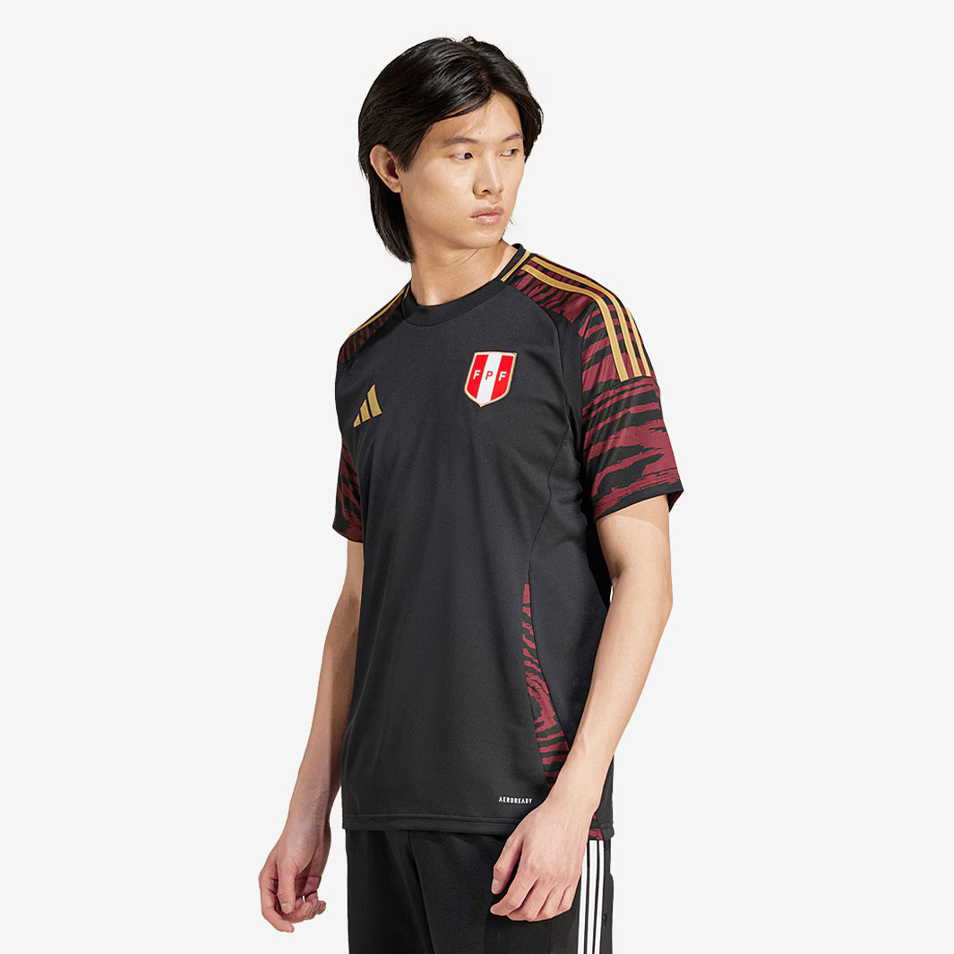 Camiseta visitante adidas Perú 24 adidas Negra