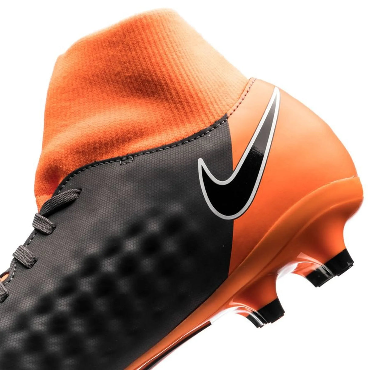 Nike Magista Obra 2 Academy DF FG Firm Ground Soccer Cleats - Dark Grey/Black/Total Orange