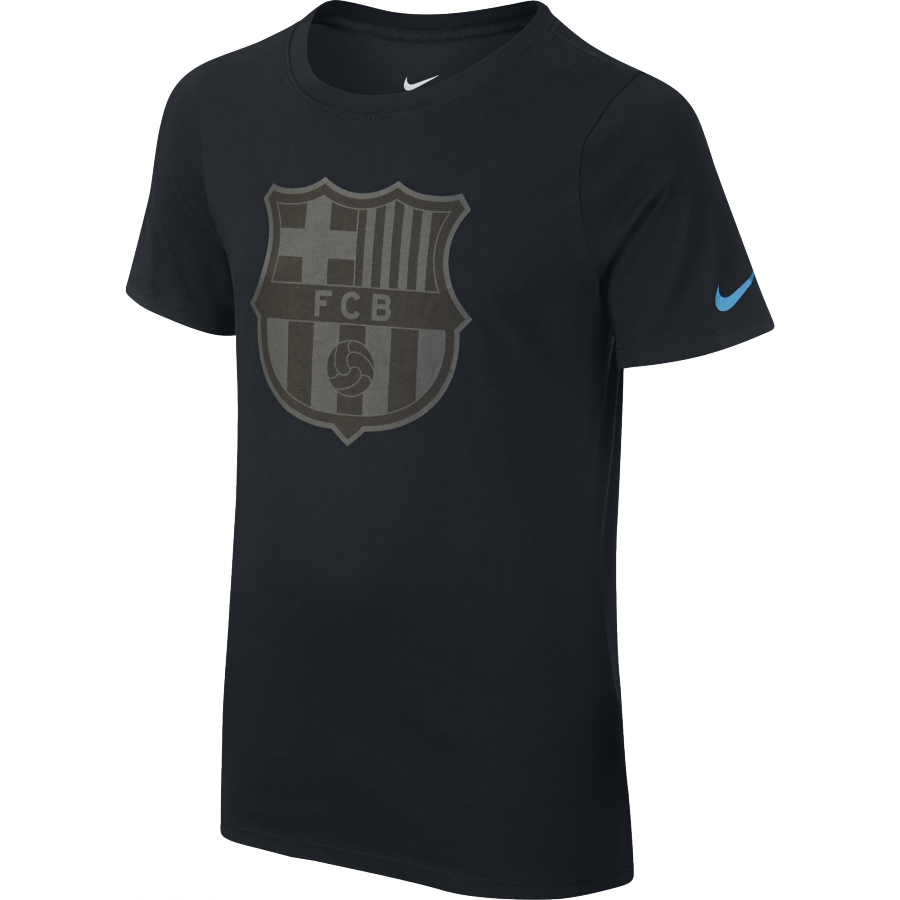 Nike Barcelona Crest Youth Tee - Black