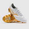 Mizuno Morelia Neo IV Beta Elite FG Firm Ground Soccer Cleats - White/Gold