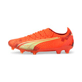 PUMA Ultra Ultimate FG/AG Firm Ground Soccer Cleats - Fiery Coral/Black/Salmon