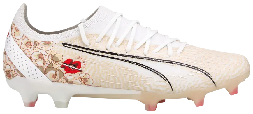 PUMA Ultra Ultimate Liberty Women's FG/AG Soccer Cleats - White/Pristine/Black