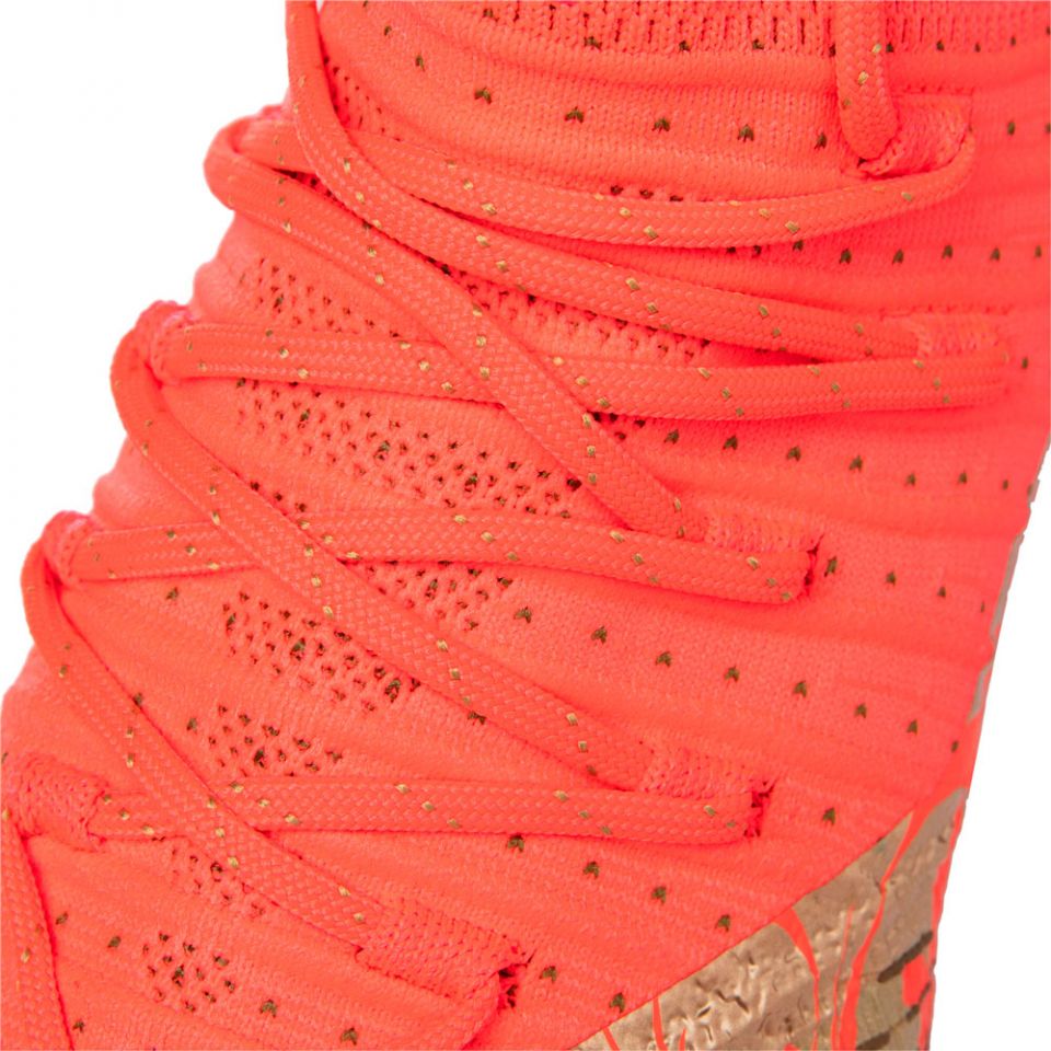 PUMA Future Z 1.4 Neymar JR FG/AG Firm Ground Soccer Cleats - Fiery Coral/Gold