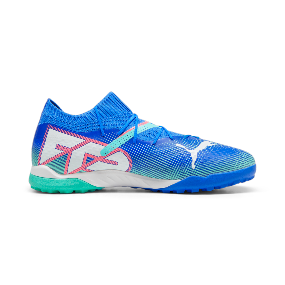 Puma Future 7 Pro Cage Turf Football Boots Blue White Electric Peppermint 10