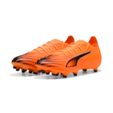 PUMA Ultra 6 Match FG/AG Men's Soccer Cleats - Orange/Black/Red
