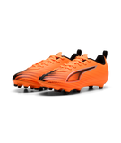 PUMA Ultra 6 Play FG/AG Youth Soccer Cleats- Orange/Black/Red