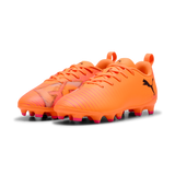 PUMA Future 8 Play FG/AG Youth Soccer Cleats - Orange/Black