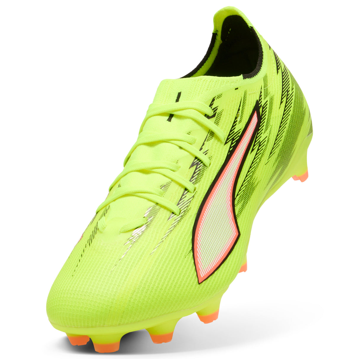 PUMA Ultra 6 Match FG/AG Firm/Multi-Ground Men's Soccer Cleats - Yellow/Black/Red