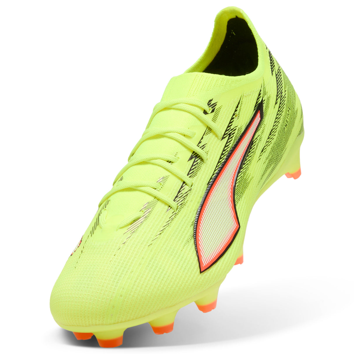 PUMA Ultra 6 Pro FG/AG Firm/Multi-Ground Men's Soccer Cleats - Yellow/Black/Red