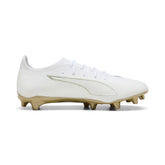 PUMA Ultra 6 Pro FG/AG Firm/Multi-Ground Men's Soccer Cleats - White/Gold/Black