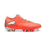 PUMA Future 9 Fusion FG/AG Firm/Multi-Ground Men's Soccer Cleats - Red/White/Black