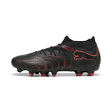 PUMA Future 9 Match FG/AG Men's Soccer Cleats - Black/Red