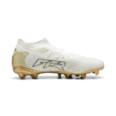 PUMA Future 9 Match FG/AG Firm/Multi-Ground Men's Soccer Cleats - White/Gold/Black