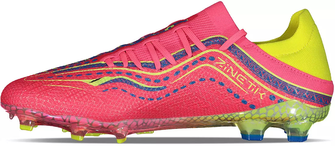 Charly Zinetik 26 PFX Firm Ground Men's Soccer Cleats - Fuchsia/Yellow