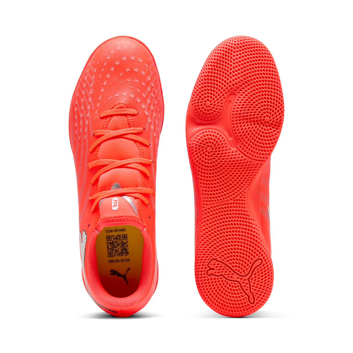 PUMA Future 9 Play IN Indoor Men's Soccer Shoes - Red/Black/White