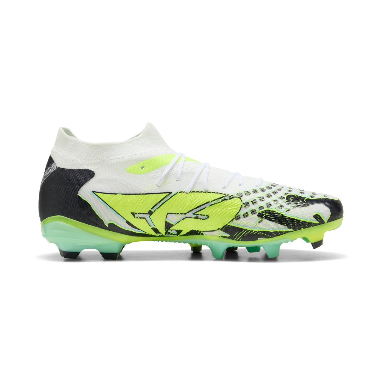 PUMA Future 9 Match Creativity FG/AG Firm Ground/Artificial Ground Men's Soccer Cleats - Yellow/White