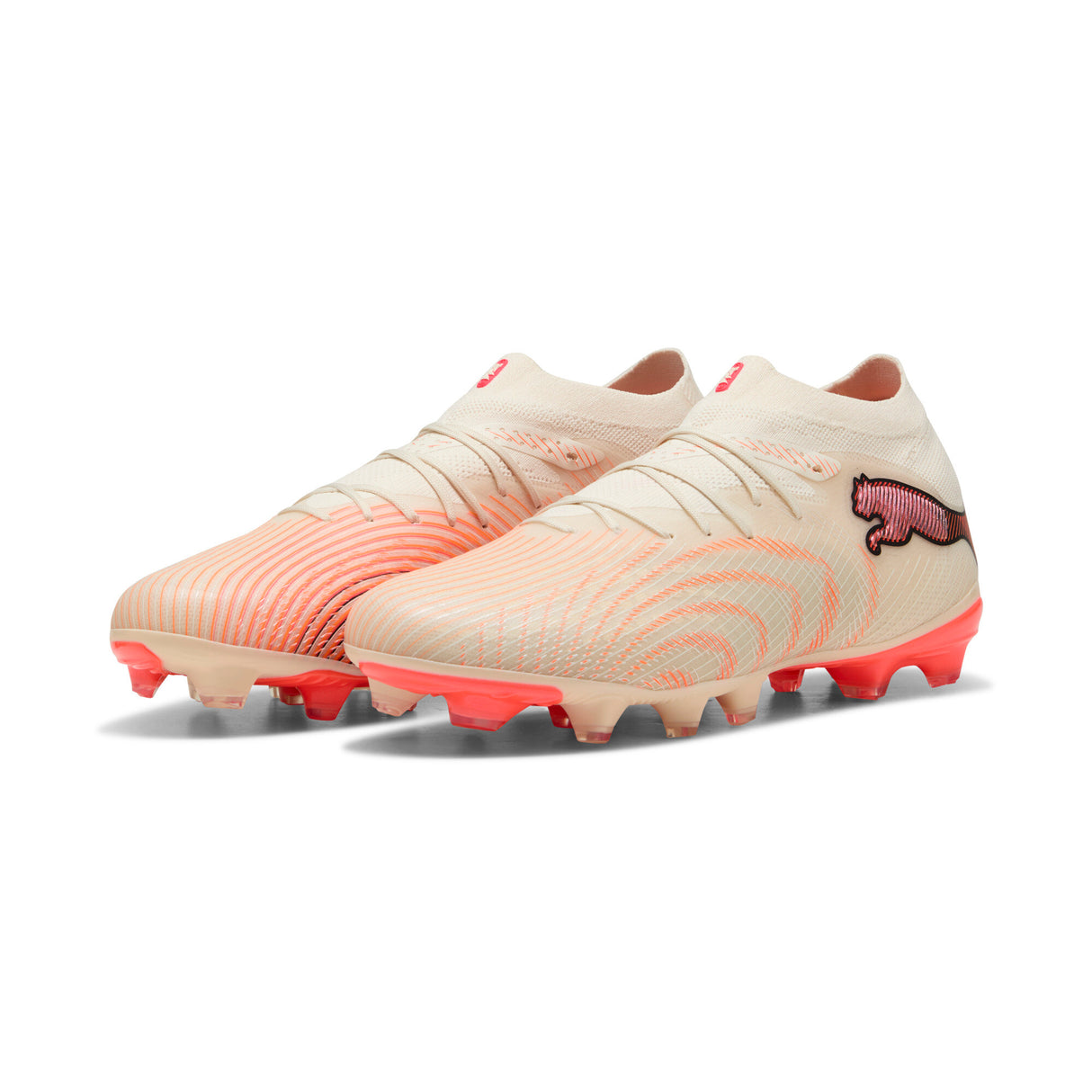 PUMA Future 9 Pro FG/AG Firm Ground/Artificial Ground Men's Soccer Cleats - White/Red