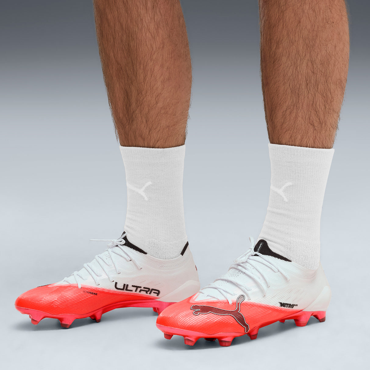 PUMA Ultra Nitro 7 Ultimate FG Firm Ground Men's Soccer Cleats - Red/Black/White