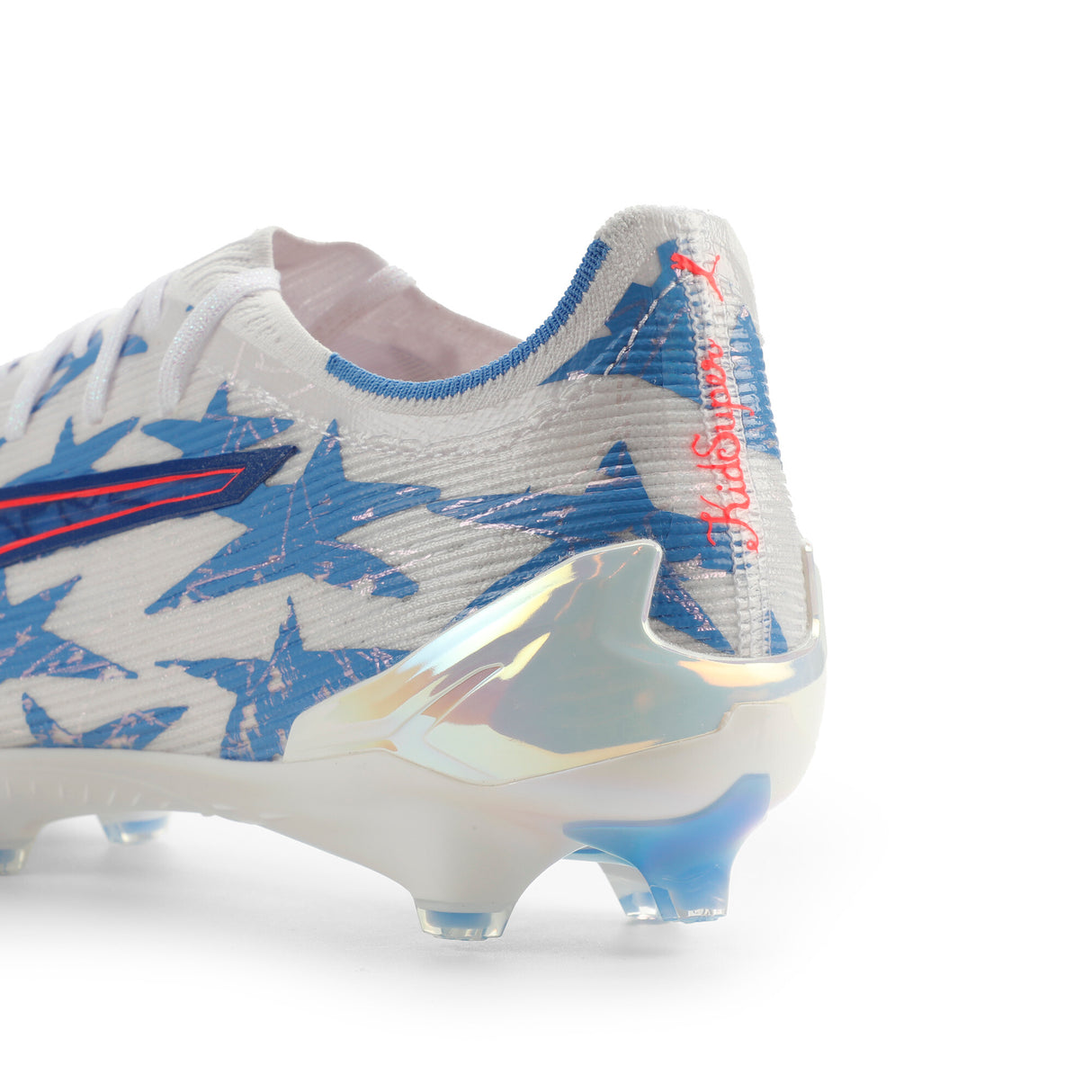 PUMA Ultra 6 Ultimate Kidsuper X CP FG Firm Ground Men's Soccer Cleats - White/Pink Blue