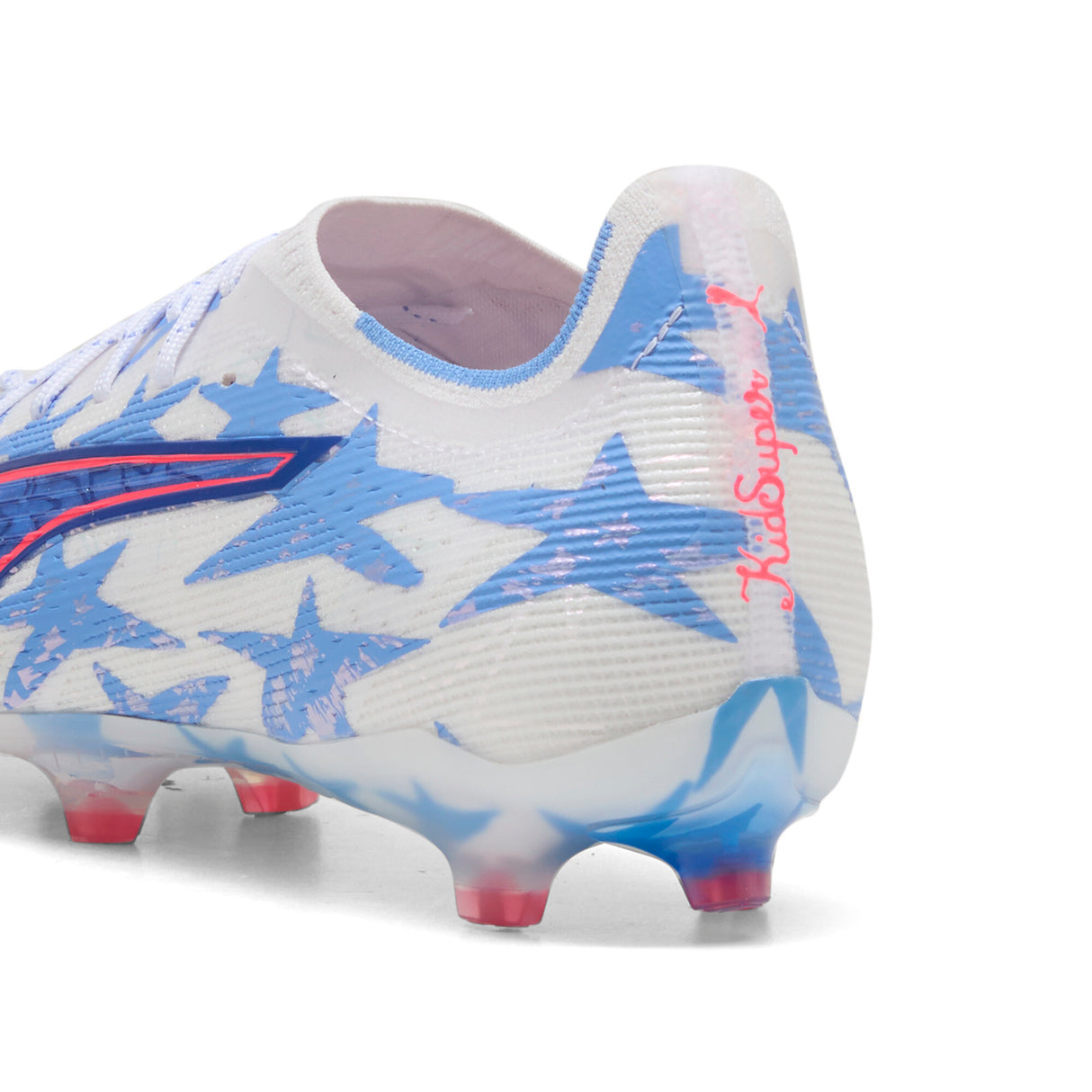 PUMA Ultra 6 Pro Kidsuper X CP FG/AG Firm Ground/Artificial Ground Men's Soccer Cleats - White/Pink/Blue