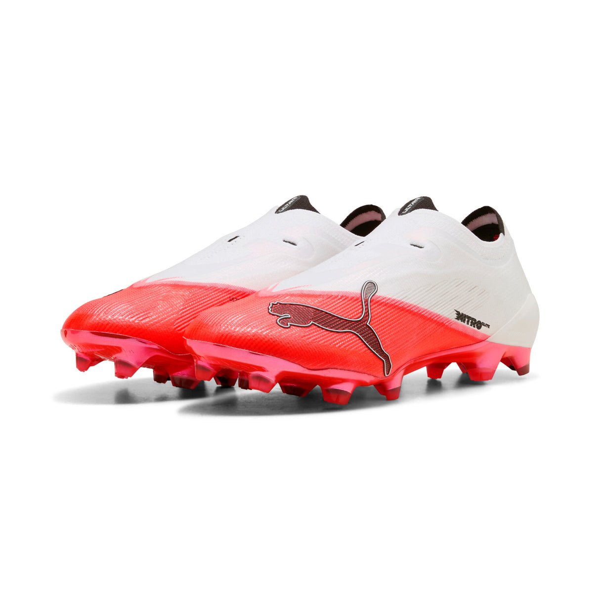 PUMA Ultra Nitro 7 Ultimate Laceless FG Firm Ground Men's Soccer Cleats - Red/Black/White