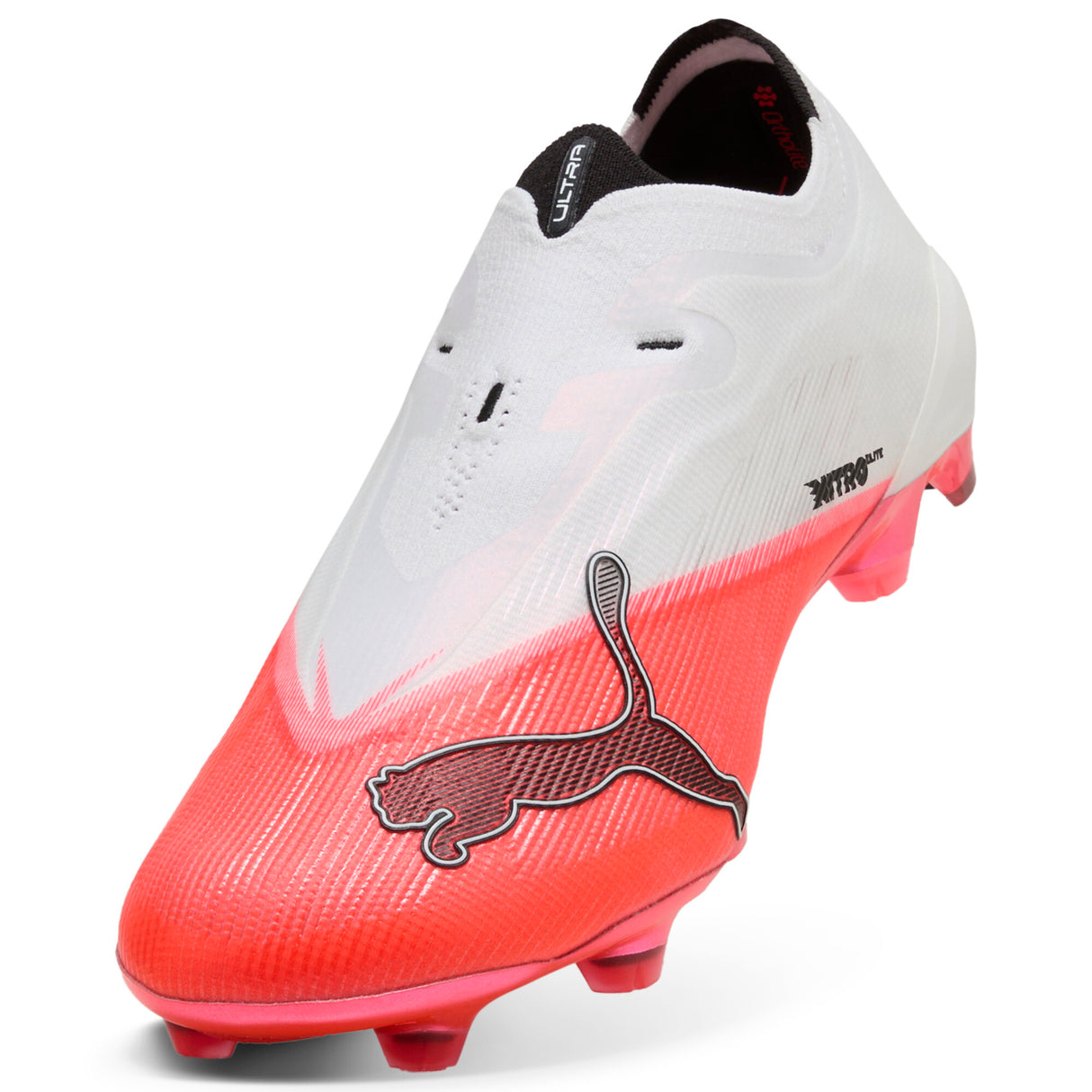 PUMA Ultra Nitro 7 Ultimate Laceless FG Firm Ground Men's Soccer Cleats - Red/Black/White