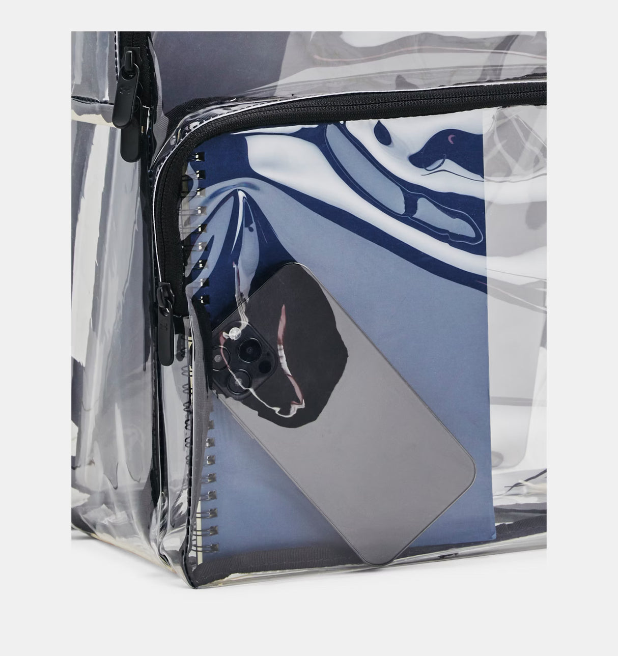 Under Armour Esential Clear Backpack - Clear/Black/White