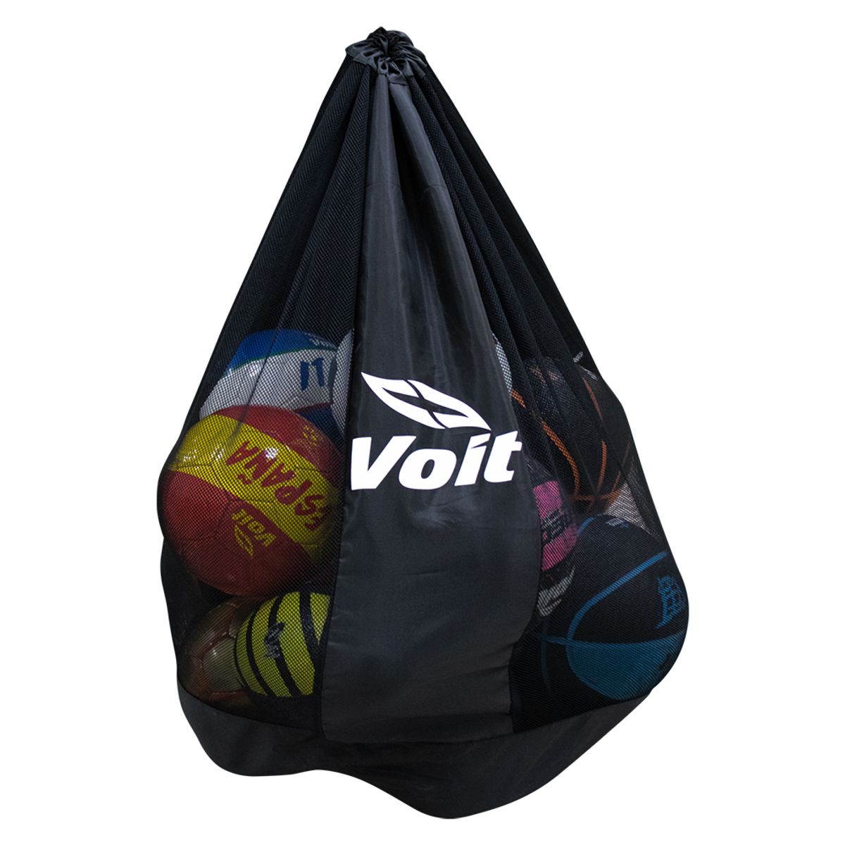 Voit Ball Bag - Holds 10 Soccer Balls - Black