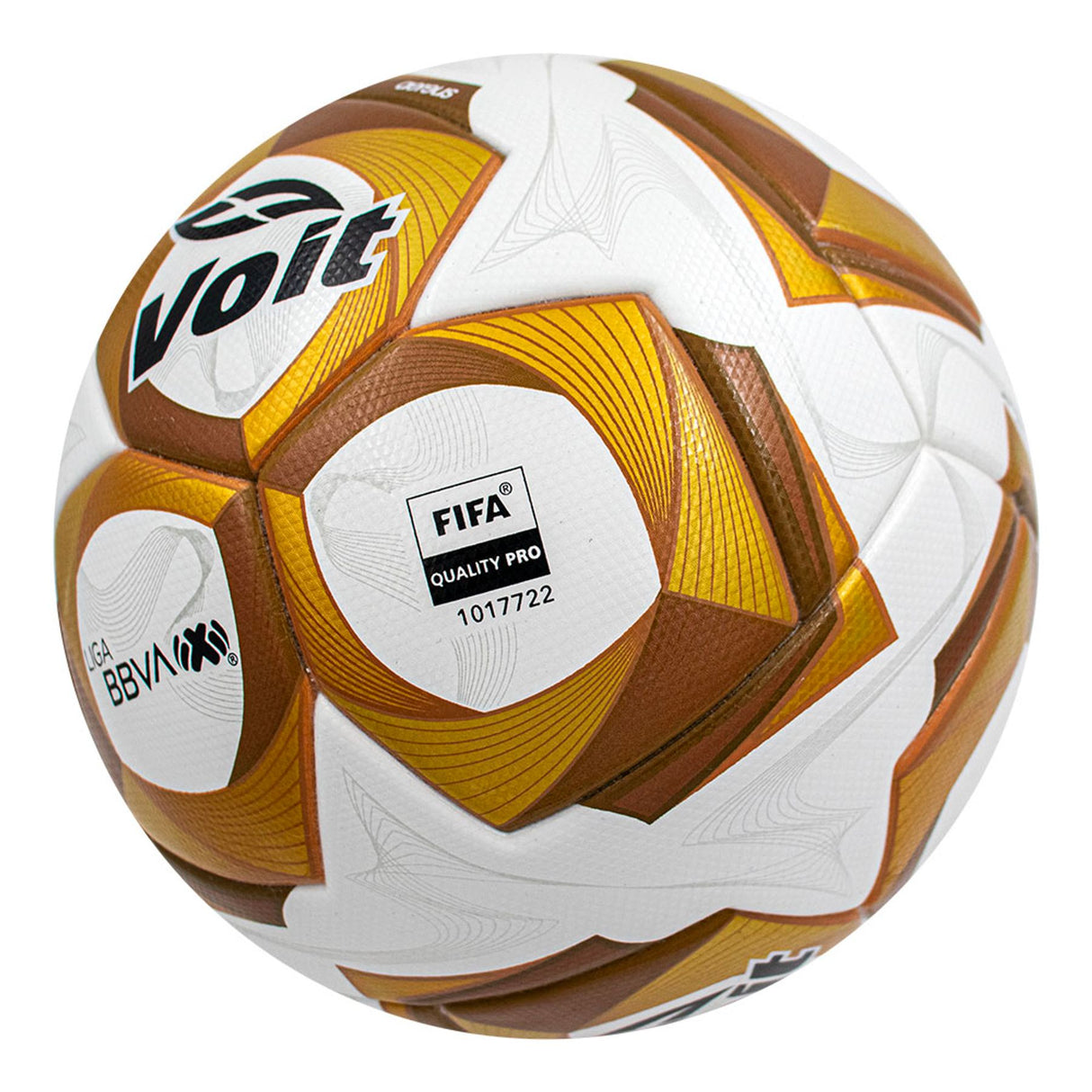 Voit AEREUS Liga MX Opening 2025 Liguilla Quality FIFA Pro Soccer Ball - White/Gold/Black