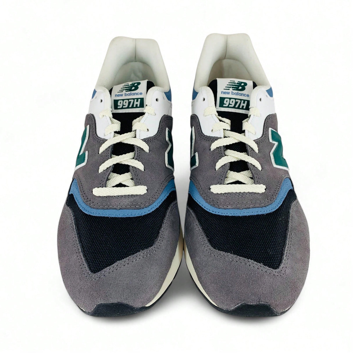 New Balance 997H Cordura Sneaker Shoes - Grey/Black/Heron Blue/Green
