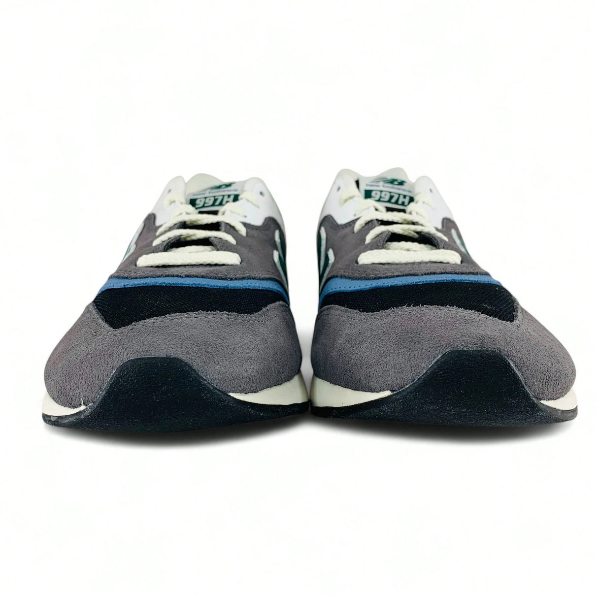 New Balance 997H Cordura Sneaker Shoes - Grey/Black/Heron Blue/Green