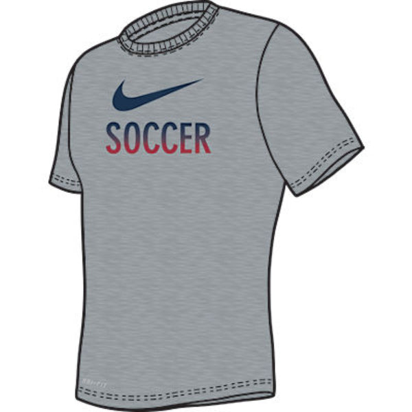 Camiseta de fútbol Nike Legend negra y blanca
