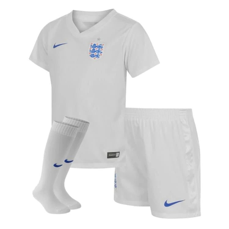 Nike England Little Boys Home Mini Kit 14 - White