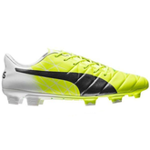 PUMA Evoaccuracy 1 FG Firm Ground Soccer Cleats - Fluo Yellow/Peacoat/White