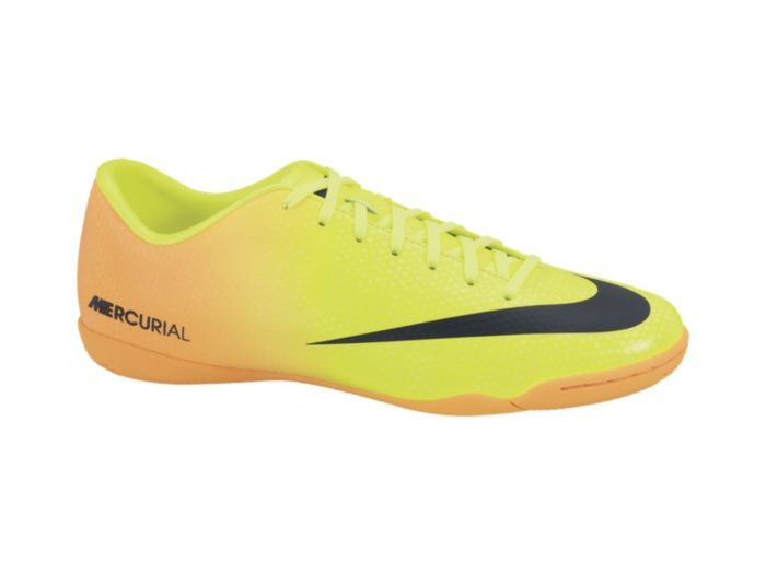 Nike Mercurial Victory IV IC Indoor Soccer Shoes - Blue/Pink/Volt
