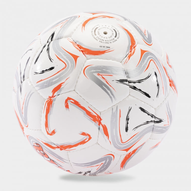 Joma Egeo II Soccer Ball - White/Grey/Fluor Coral