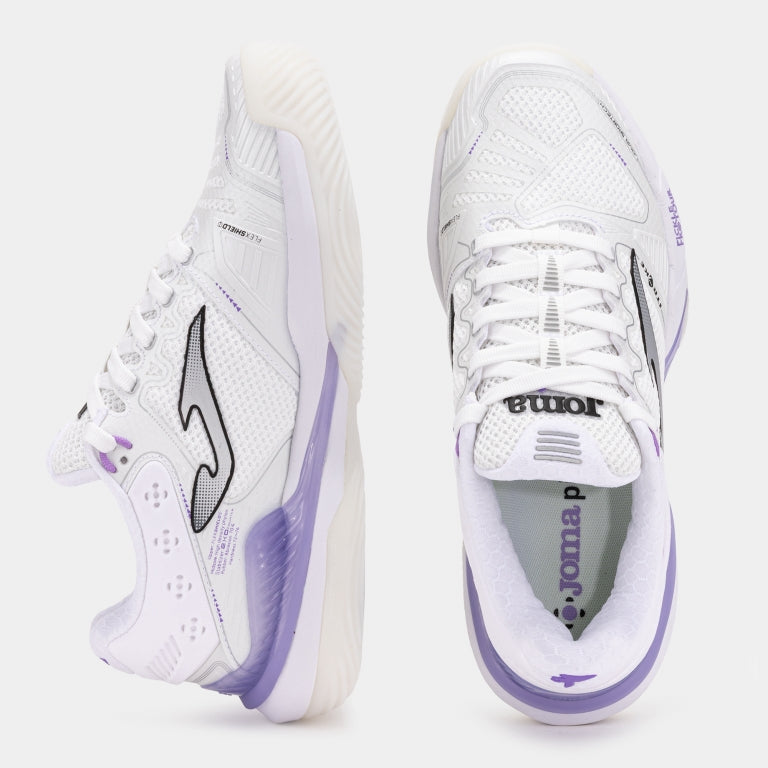 Joma P.Stroke Women's Pickleball Shoes - White/Purple