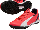 PUMA Evospeed 4.3 TT Men's Soccer Cleats - Bright Plasma/White