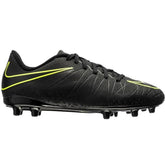 Nike JR Hypervenom Phelon II FG Soccer Cleats - Black/Volt