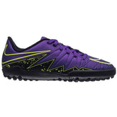 Nike Junior HyperVenom Phelon II TF Tuft Soccer Cleats - Hyper Grape/Black/Volt