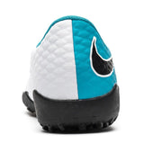 Nike HypervenomX Phelon III TF Youth Turf Soccer Cleats - White/Black/Photo Blue
