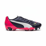 PUMA Evopower 4.2 FG JR Firm Ground Youth Soccer Cleats - Peacoat/White/Bright Plasma