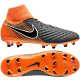 Nike Magista Obra 2 Academy DF FG Firm Ground Soccer Cleats - Dark Grey/Black/Total Orange