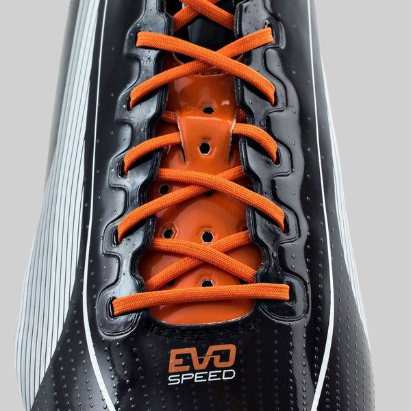 PUMA evoSPEED 1 FG Soccer Cleats - Black/White/Orange