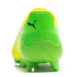 PUMA Evospeed 17 SL FG Firm Ground Soccer Cleats - Safety Yellow/Black/Green Gecko