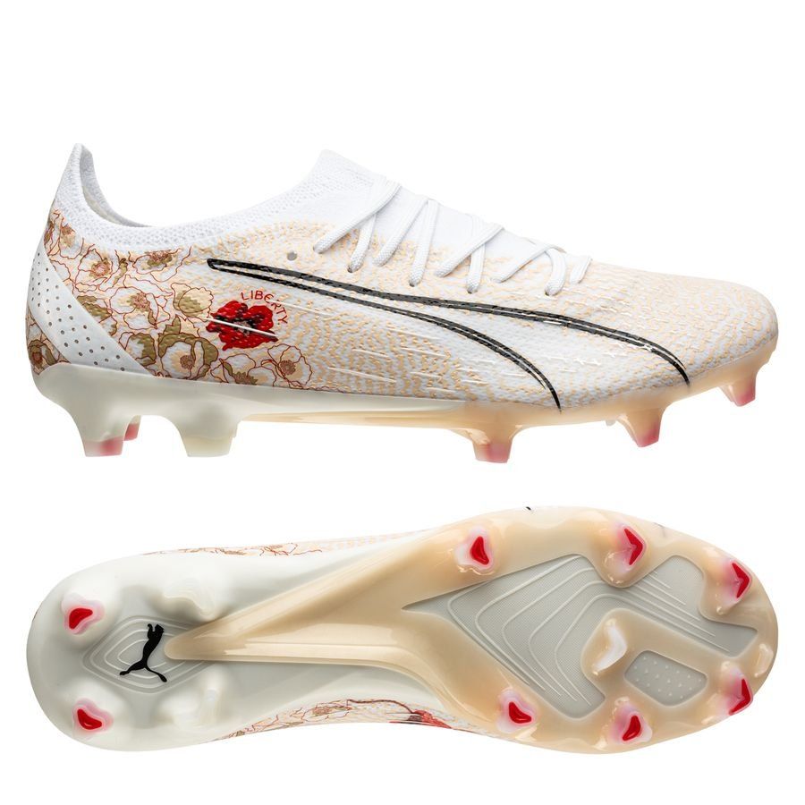 PUMA Ultra Ultimate Liberty Women's FG/AG Soccer Cleats - White/Pristine/Black
